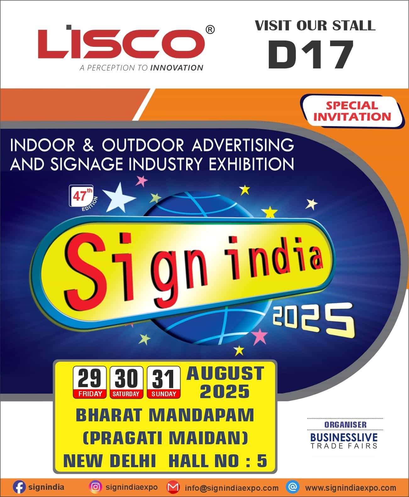 SIGN INDIA EXPO - NEW DELHI 2025 SIGN INDIA EXPO - NEW DELHI 2025