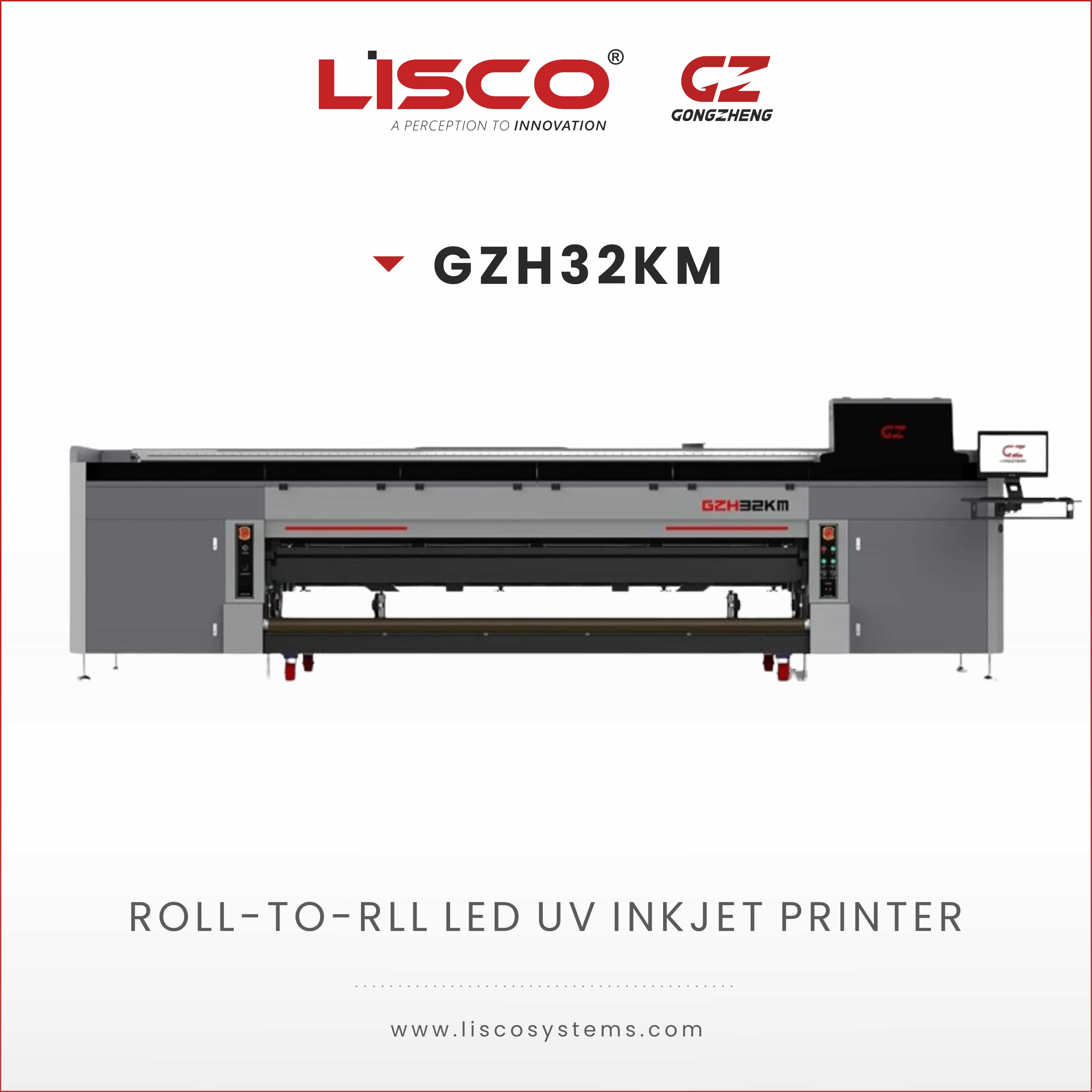 UV Roll to Roll Inkjet Printer GZH32KM UV Roll to Roll Inkjet Printer GZH32KM