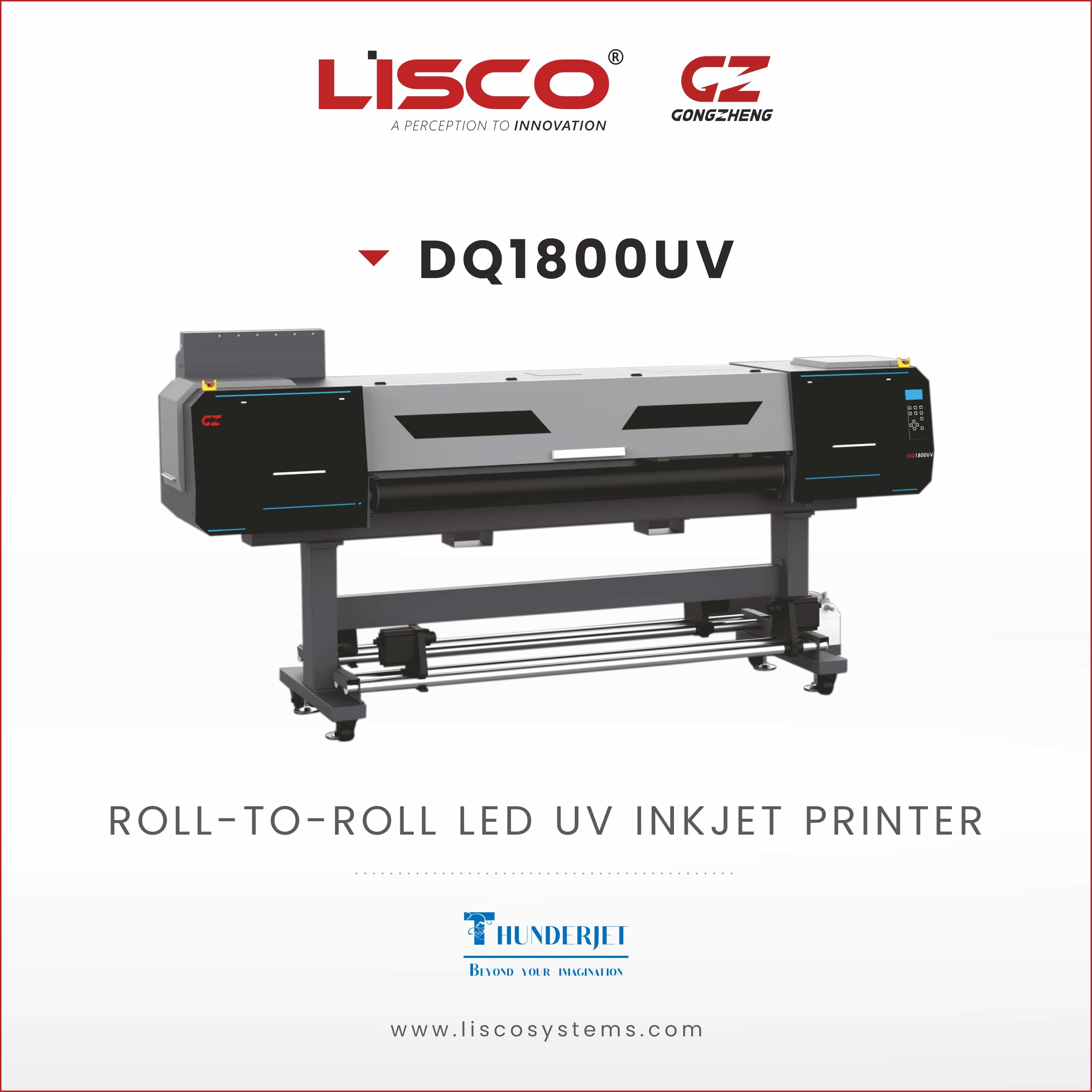 Roll to Roll Inkjet Printer DQ1800UV Roll to Roll Inkjet Printer DQ1800UV