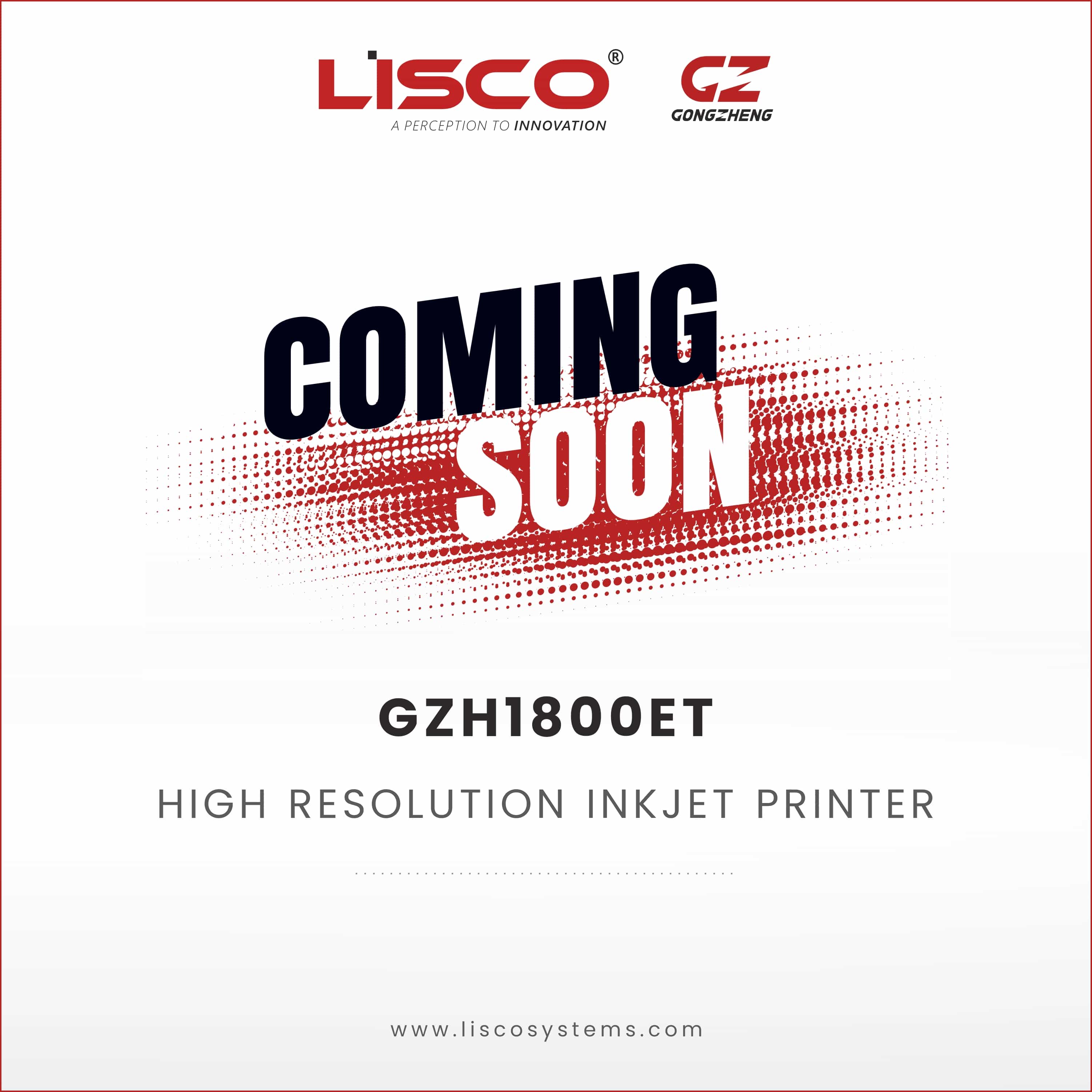 High-Resolution Inkjet Printer GZH1800ET High-Resolution Inkjet Printer GZH1800ET
