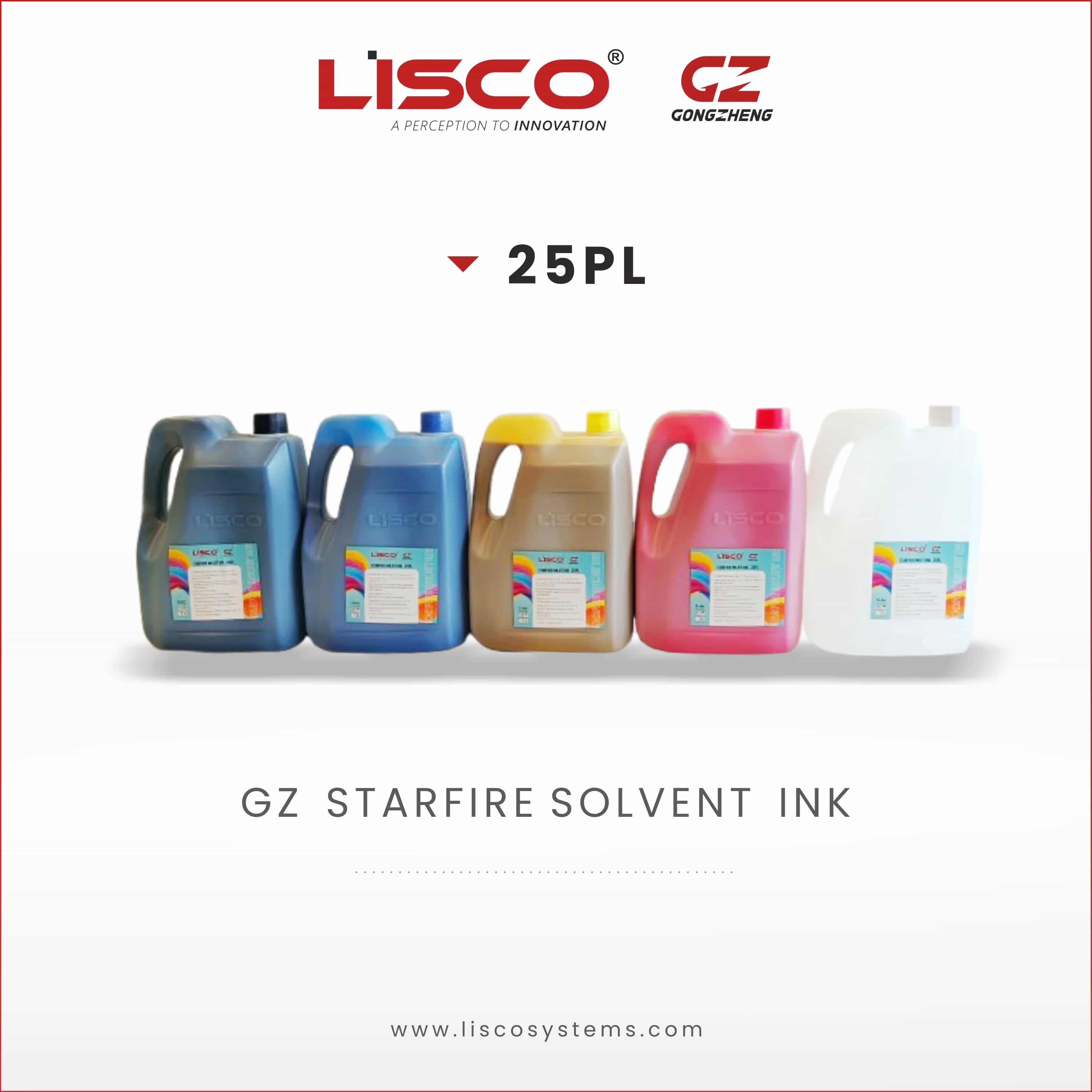 All Colors 25PL Solvent Inkjet Ink All Colors 25PL Solvent Inkjet Ink