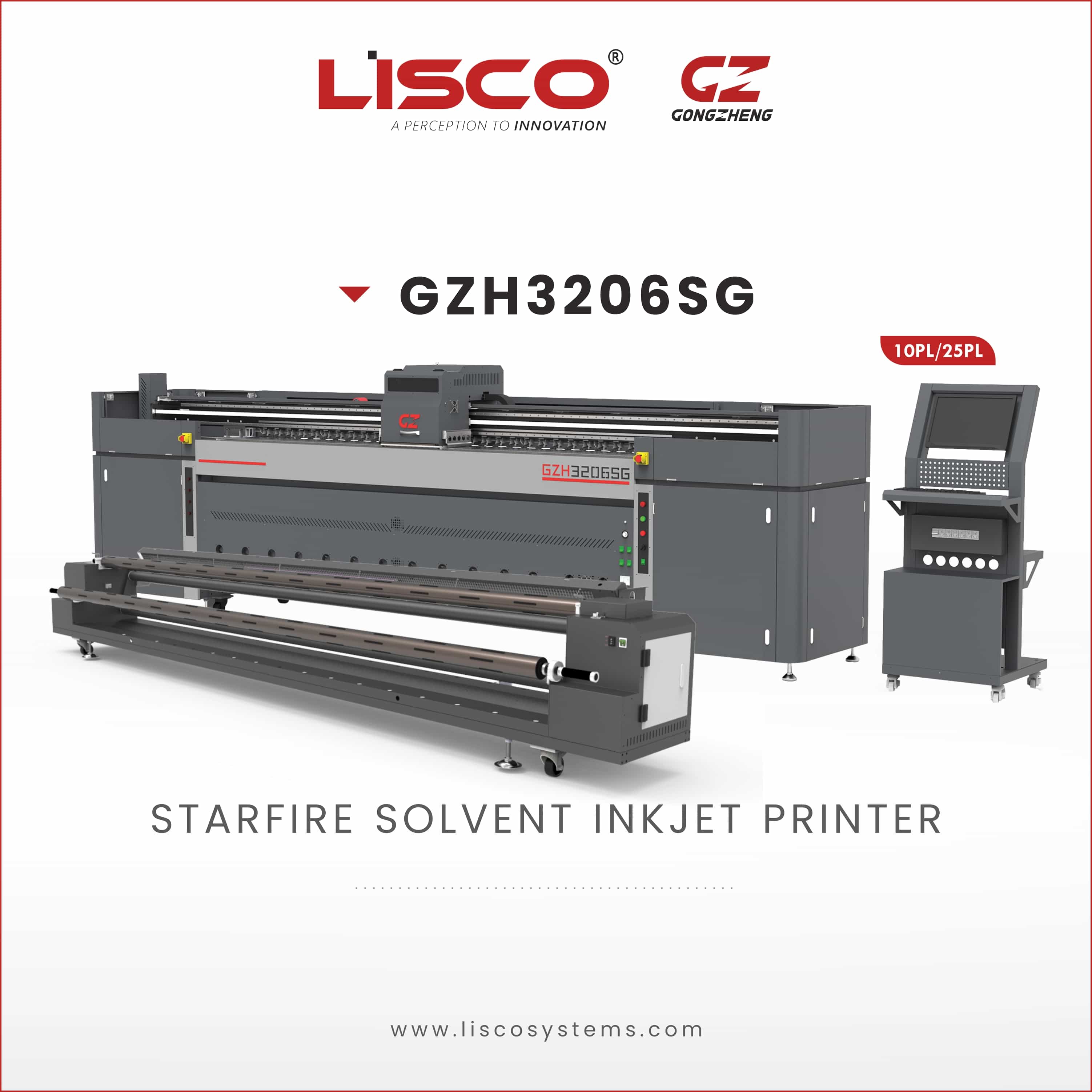 Starfire Solvent Inkjet Printer GZH3206SG Starfire Solvent Inkjet Printer GZH3206SG