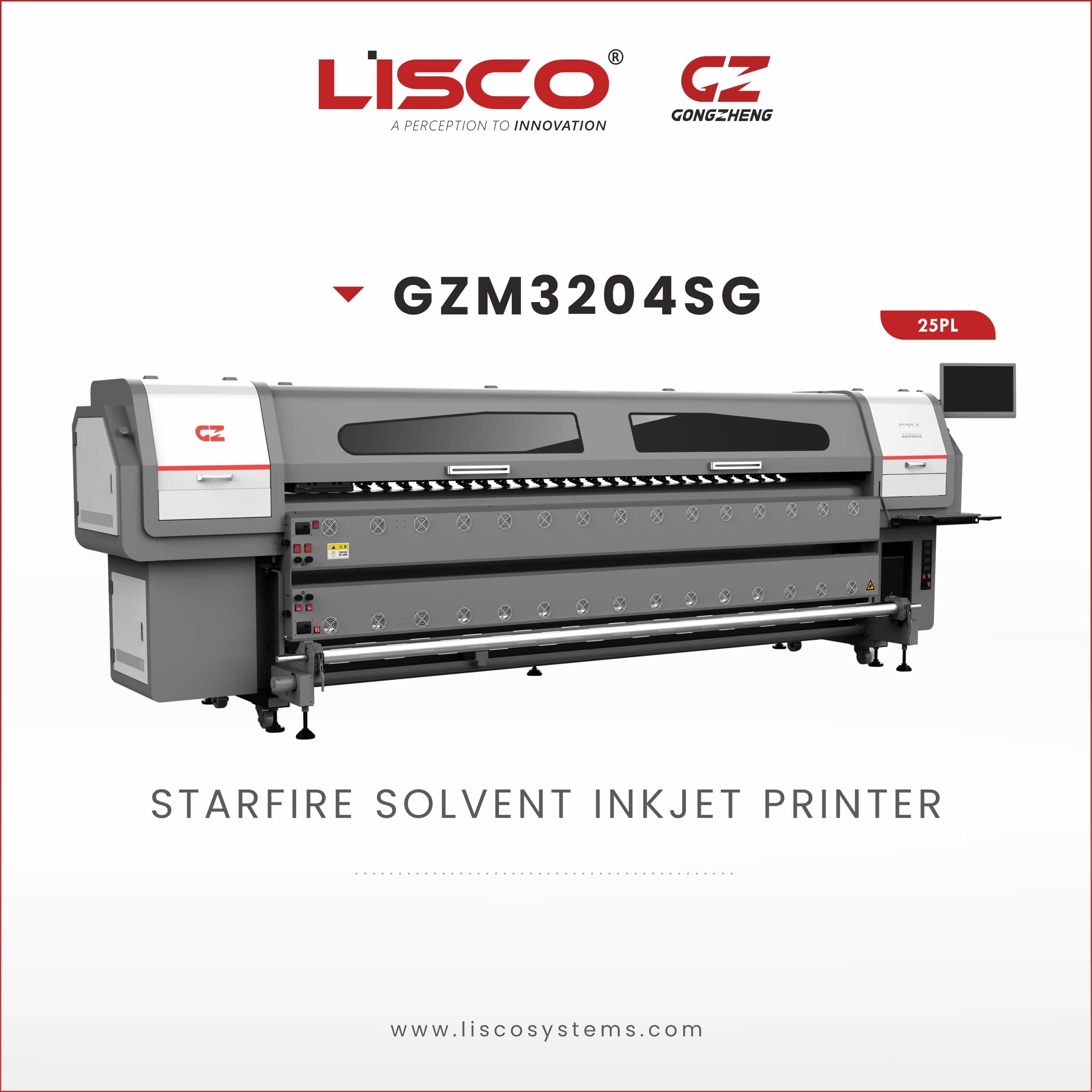 Starfire Solvent Inkjet Printer GZM3204SG Plus Starfire Solvent Inkjet Printer GZM3204SG Plus