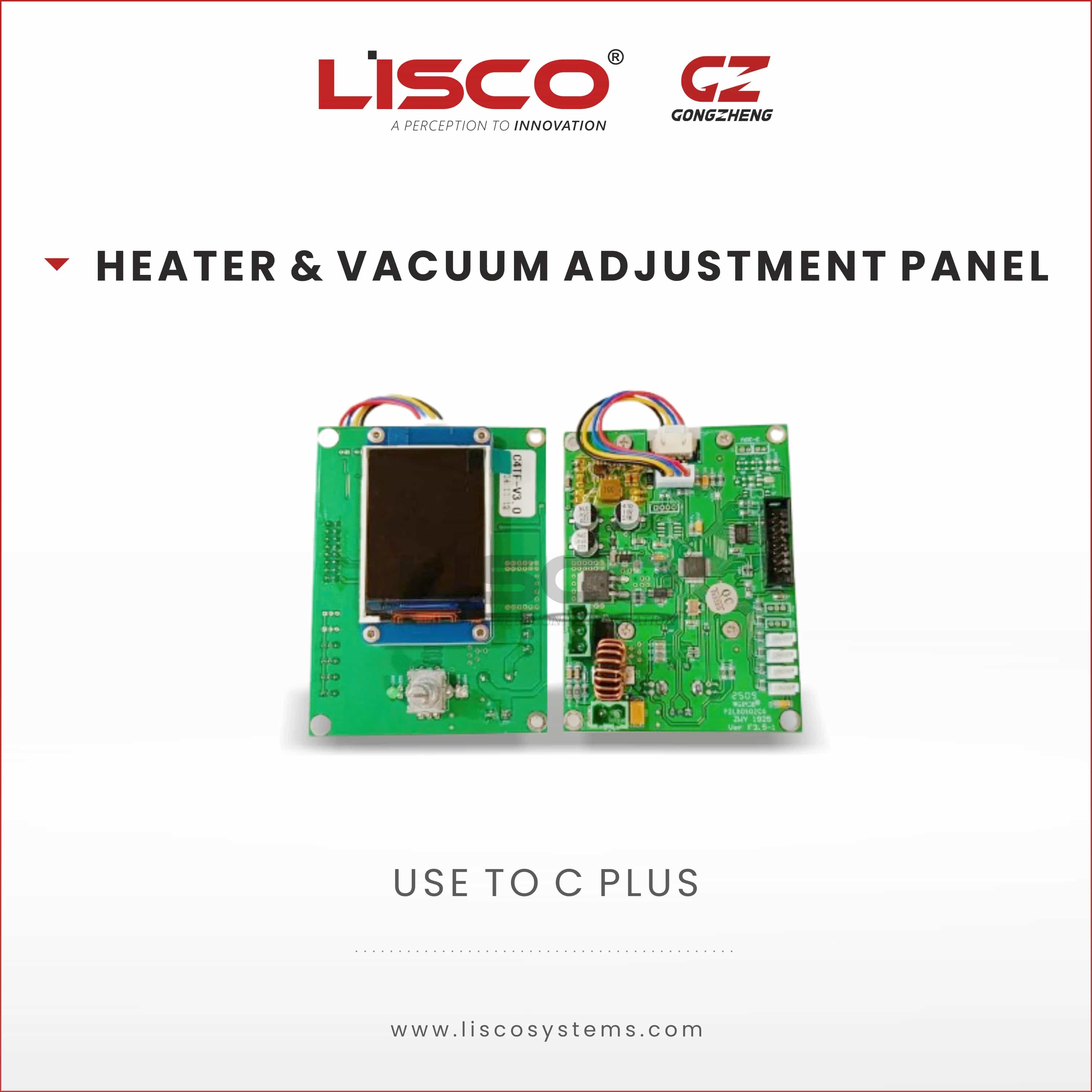 Heater and Vacuum Adjustment Panel Heater and Vacuum Adjustment Panel